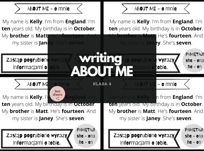 About me - Writing
