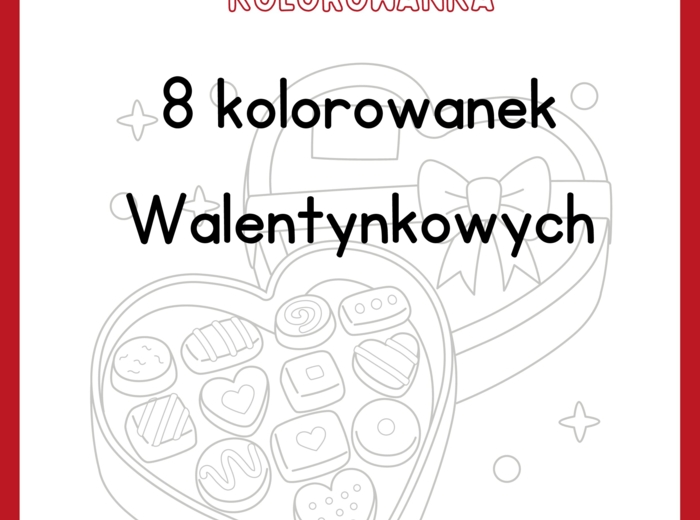 Kolorowanka Walentynkowa