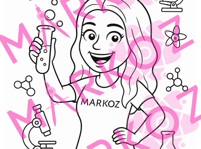 Kolorowanka - 1 strona zeszytu - fizyka