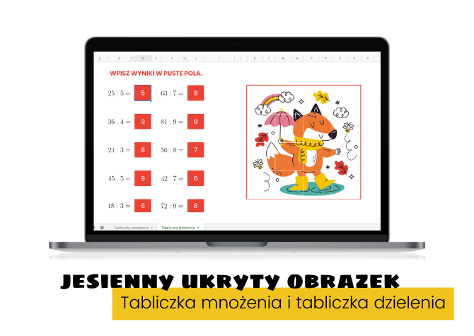 Klasa 2. Klasa 3. Klasa 4. Ukryty Obrazek. Jesień. Arkusze Google.