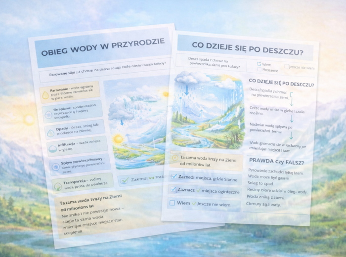 Karta pracy: Obieg wody w przyrodzie