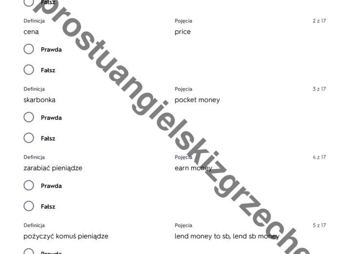English Class A2+ - Unit 7 - testy