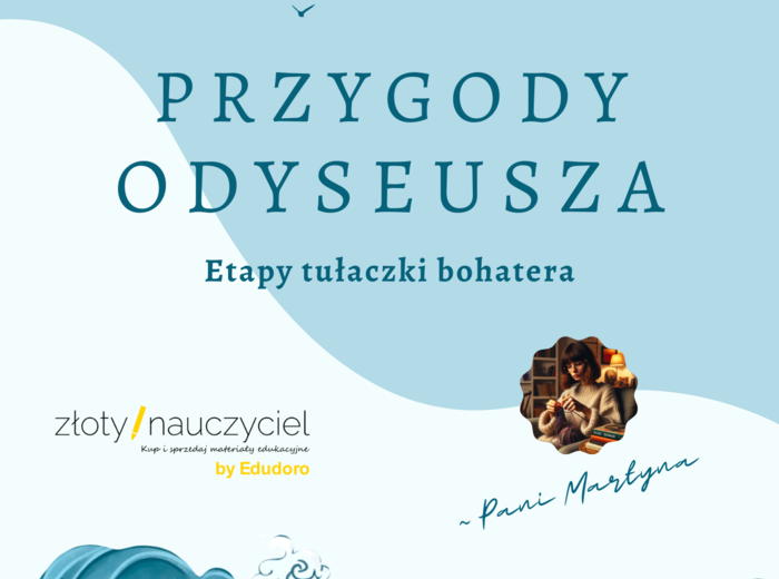 "PRZYGODY ODYSEUSZA": Etapy tułaczki bohatera *Rysunkowa karta pracy*
