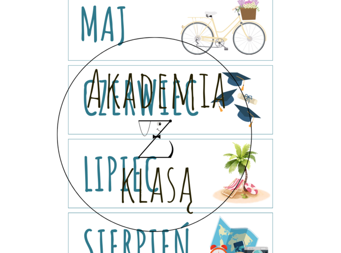 KALENDARZ KLASOWY NA CAŁY ROK SZKOLNY - DO POWIESZENIA NA TABLICY I CODZIENNEGO KORZYSTANIA