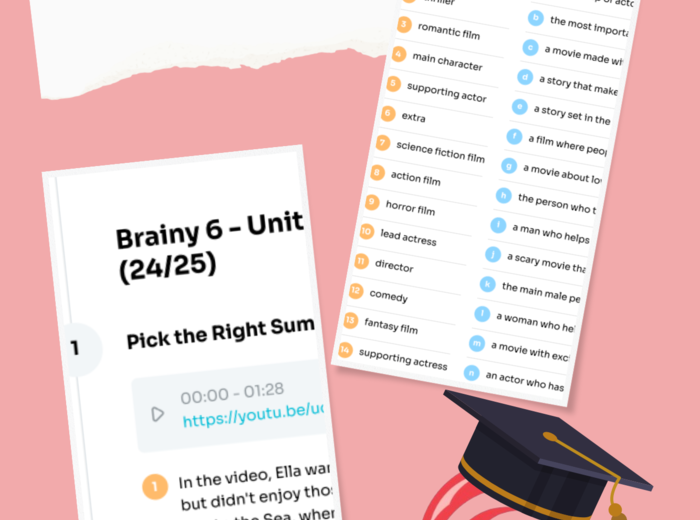 Brainy 6 – Unit 3 – karta pracy