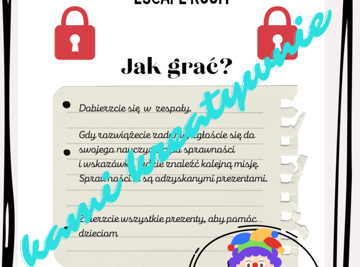 Dzień dziecka- escape room