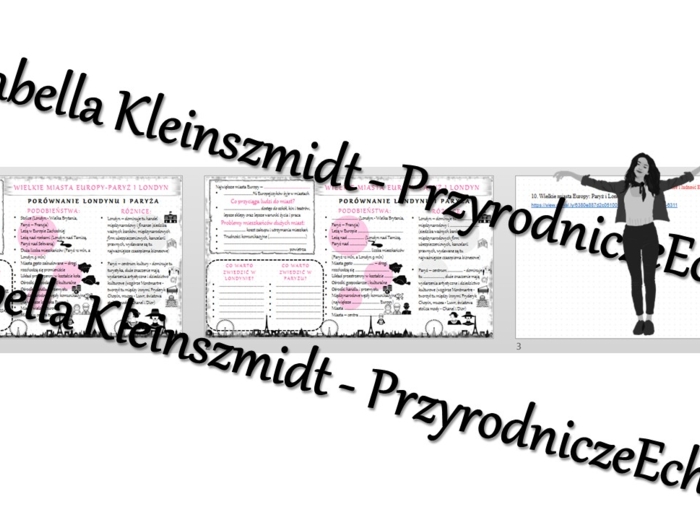 Minizestaw na temat „Wielkie miasta Europy. Paryż i Londyn”– sketchnotka + karta pracy w power point + gratisowy link do prezentacji multimedialnej niekomercyjnej wykonanej w genial.ly do indywidualnego pobrania i użycia do celów niekomercyjnych. Geograf