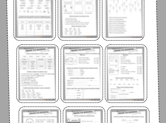 Back to school - Mini pack materiałów na lekcje języka angielskiego