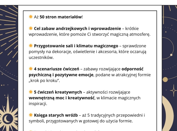 “Magiczne andrzejki w klasie - dzień zabawy, refleksji i relaksu”