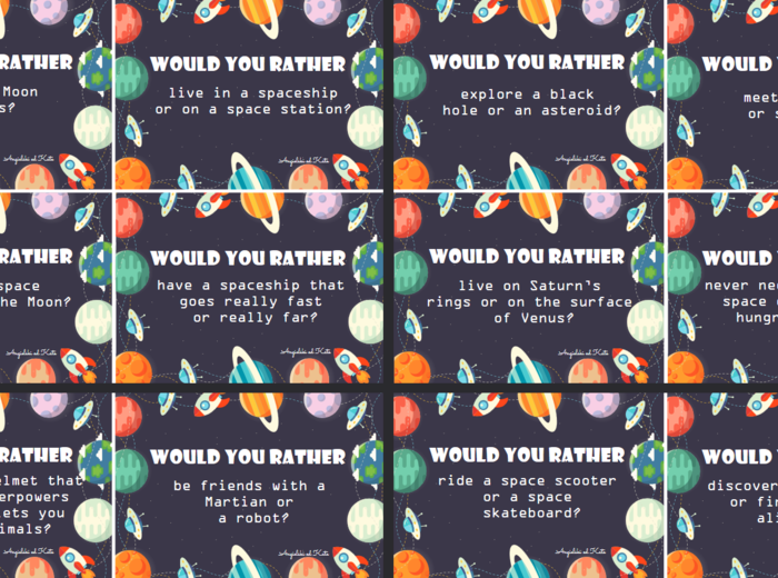 Space (kosmos) Would you rather? /64 kart