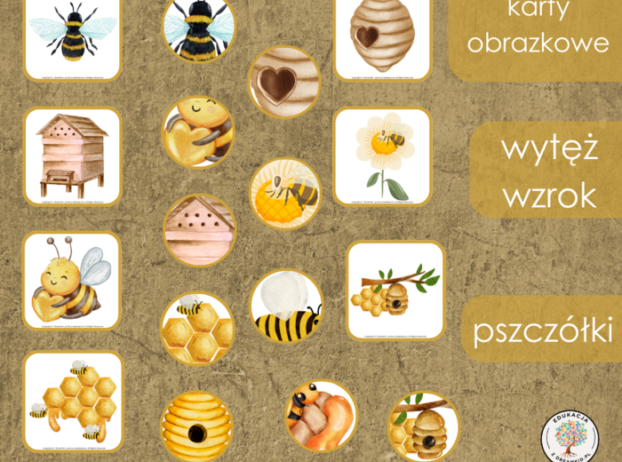 Gra - wytęż wzrok - pszczółki