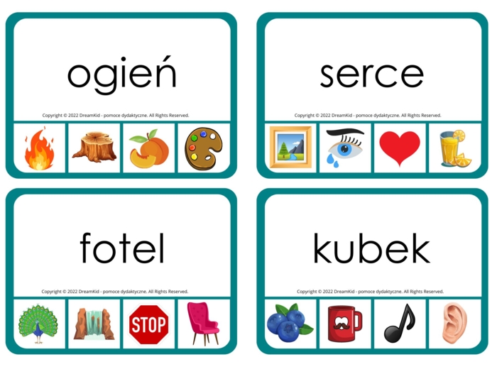 KLAMERKOWE POMOCE WYRAZY 5-LITEROWE 116 KART