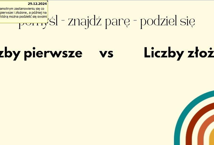 Liczby pierwsze i złożone - prezentacja