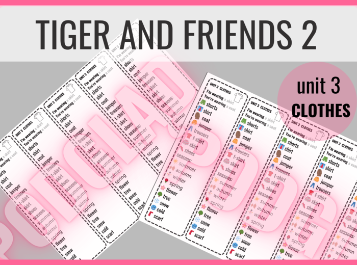 Tiger and Friends 2 unit 3 – zakładki do książki