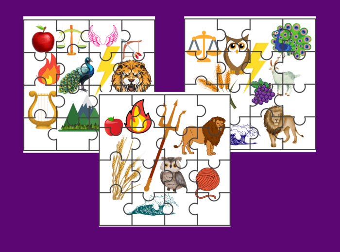 MITY GRECKIE - mitologia - – puzzle – ikonki