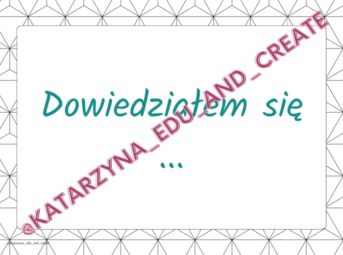 Podsumuj lekcję - plakaty z niedokończonymi zdaniami