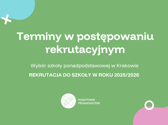 Prezentacja- postępowanie rekrutacyjne do szkół ponadpodstawowej w Krakowie