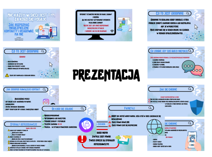 Nie każdy w sieci jest tym za kogo się podaje - prezentacja / Edukacja zdrowotna