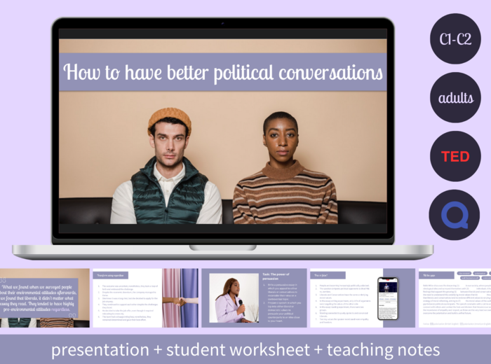 Konwersacje dla dorosłych: How to have better political conversations (poziom C1-C2)