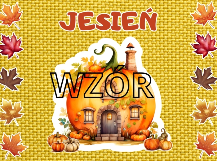 PRZEPIĘKNA GAZETKA JESIENNA 2 WZORY