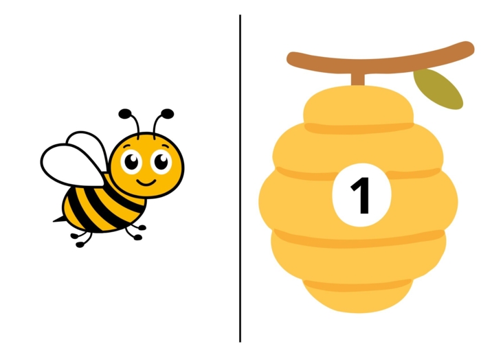 Pszczółki - liczenie w zakresie 10