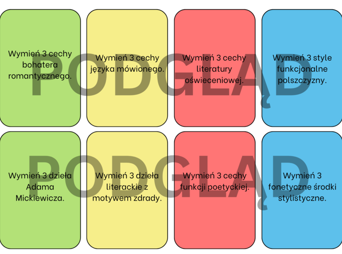 Gra 5 sekund powtórzenie do matury