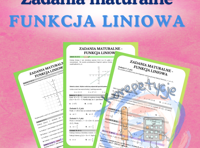 Zadania maturalne - funkcja liniowa