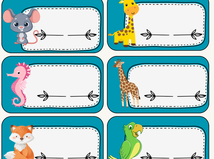 ETYKIETY, ZNACZKI - 96 wzorów