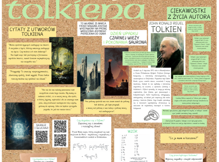 25 MARCA - ŚWIATOWY DZIEŃ CZYTANIA TOLKIENA - gazetka