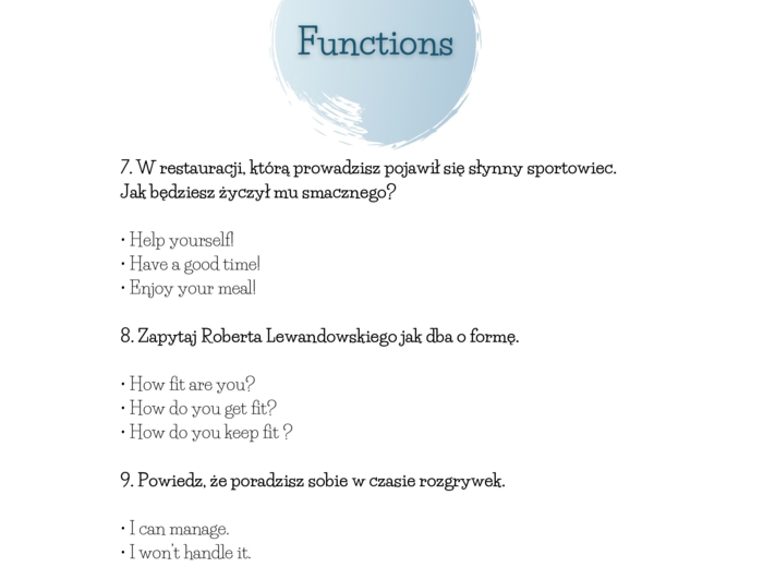 E8 REVISION SETS/ UNITS 9-13. Powtórzeniowe zestawy egzaminacyjne.