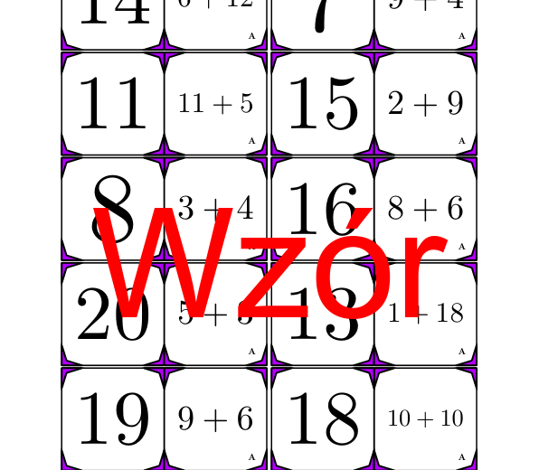 Domino - Dodawanie do 20 | matematyka | za darmo