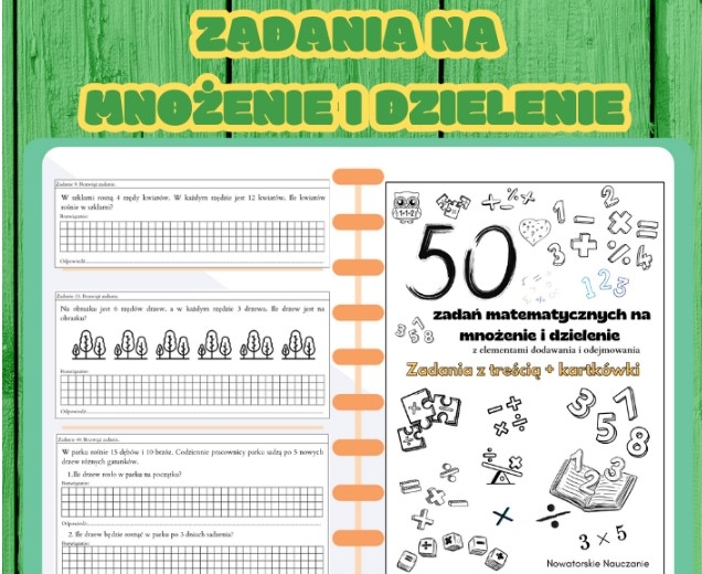 50 zadań matematycznych na mnożenie i dzielenie
