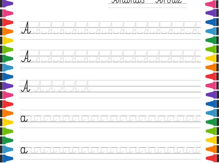 ALFABET - nauka pisania