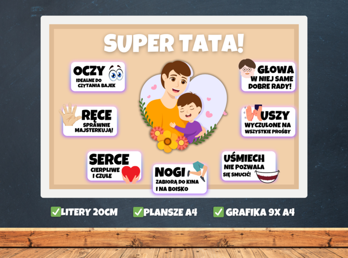 SUPER TATA - Gazetka szkolna Dzień Ojca, Dzień Taty