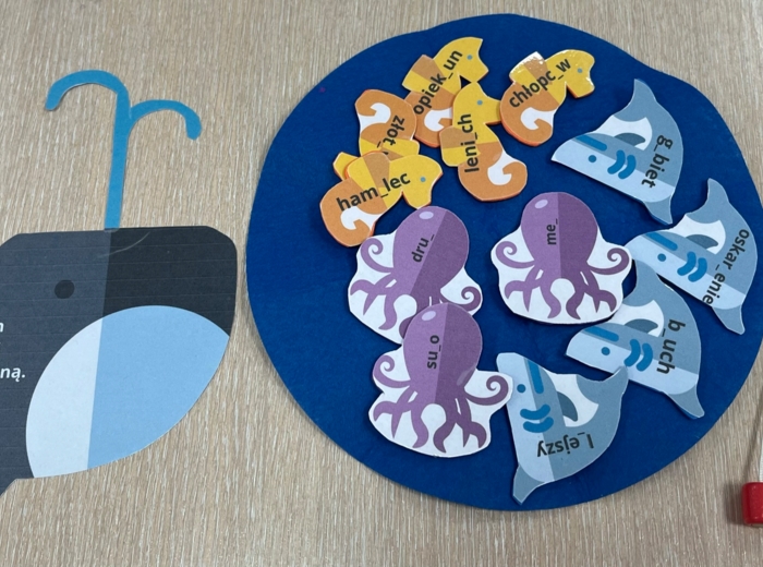 Ortografia - rybki - zabawa - różne zasady