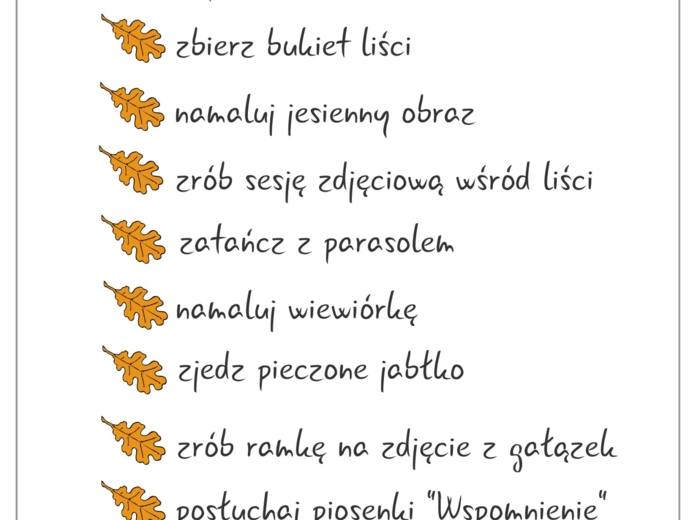 Checklista na listopad