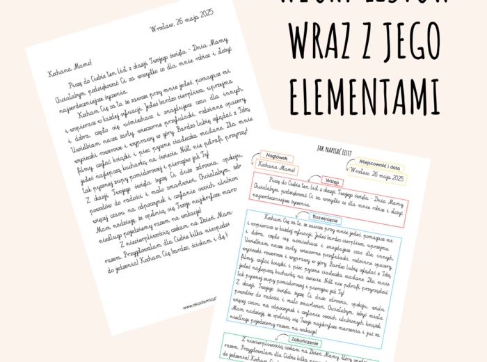 LIST - JAK NAUCZYĆ DZIECI PISANIA LISTÓW?