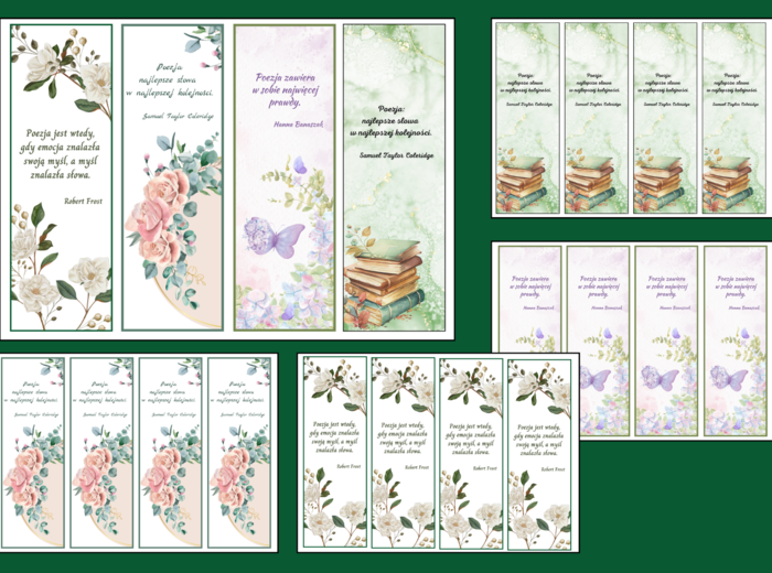 ŚWIATOWY DZIEŃ POEZJI – zakładki do książek – zakładka – wersja 1
