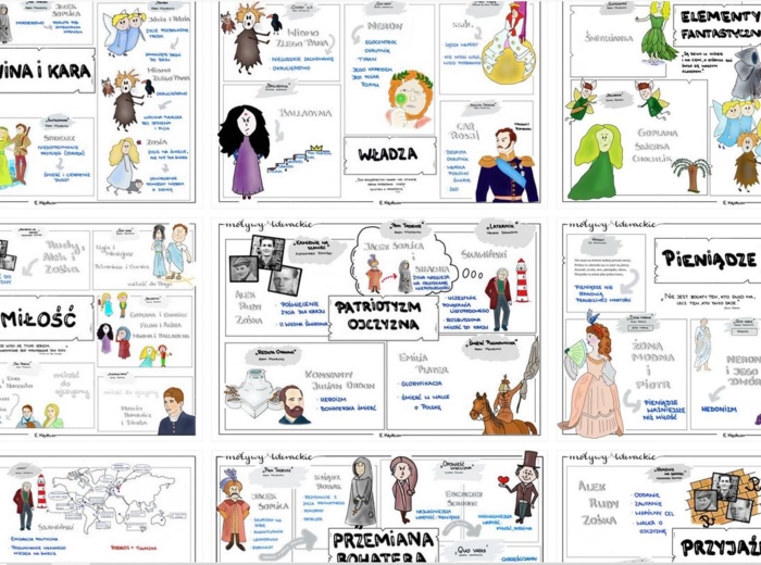 Motywy literackie (10 plansz)
