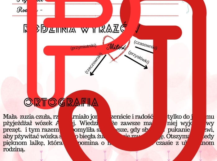 Walentynkowe zadania językowe.