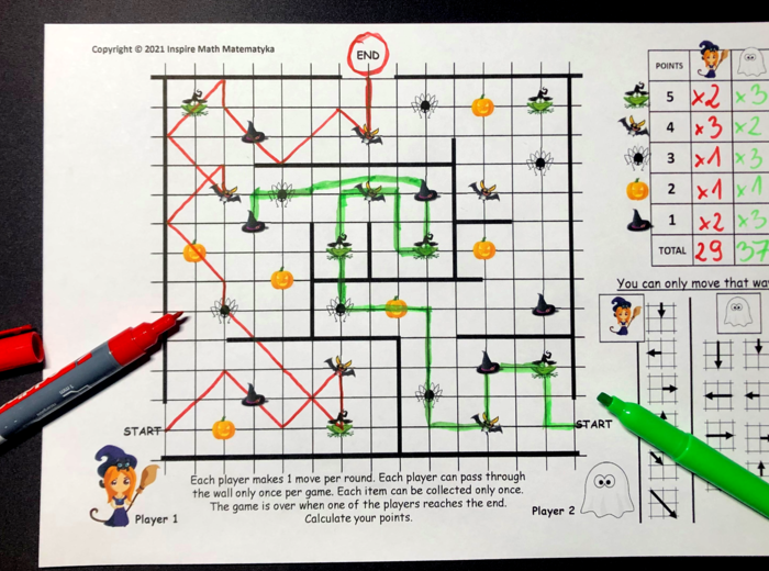 DARMOWA Gra Matematyczna Halloween Nawiedzony Dom