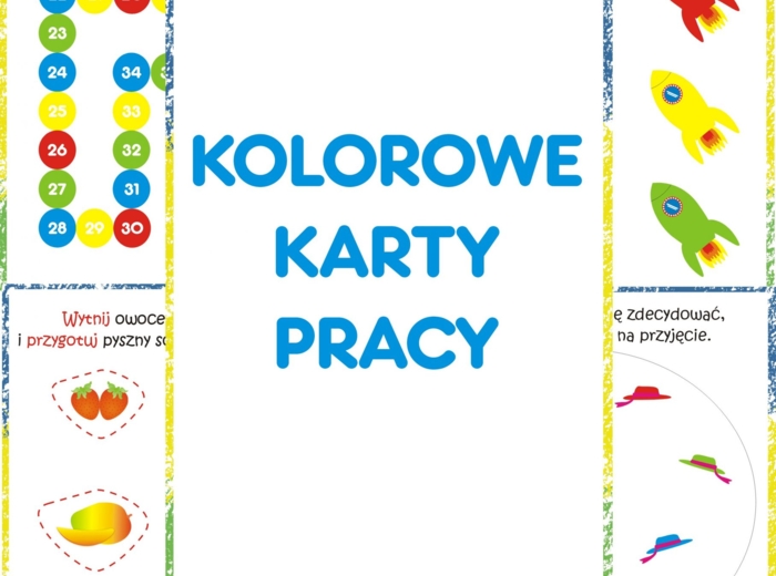 Przedszkole. Kolorowe karty pracy