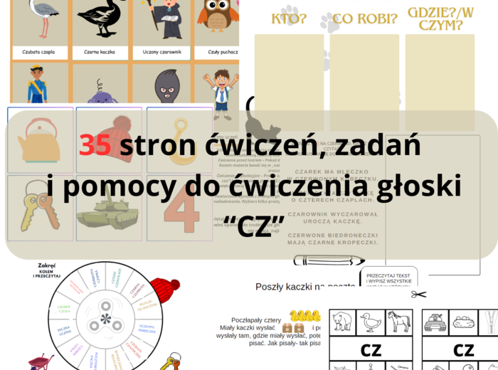 Logopedyczne zagwozdki cz 1 Głoska "CZ"