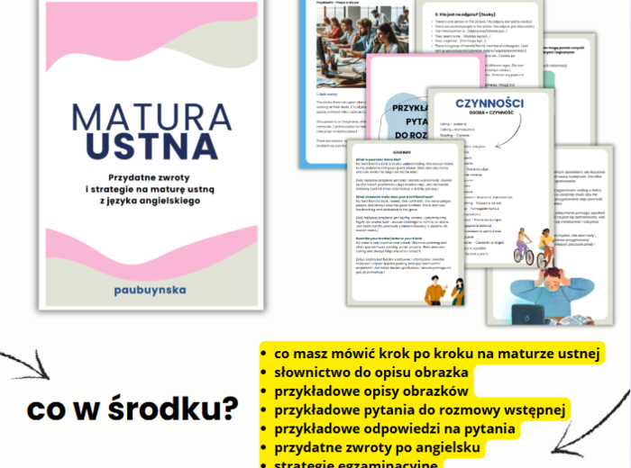 MATURA USTNA, Przydatne zwroty i strategie na maturę ustną z języka angielskiego