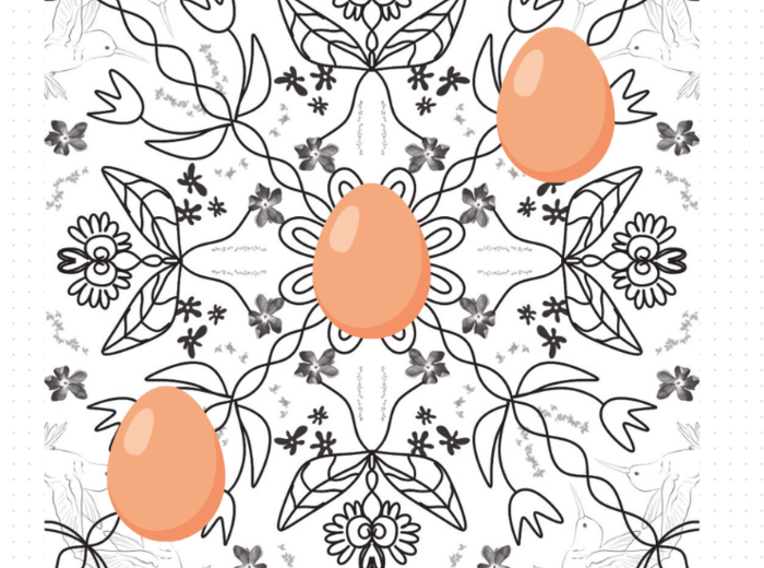 Wiosenna mandala kolorowanka