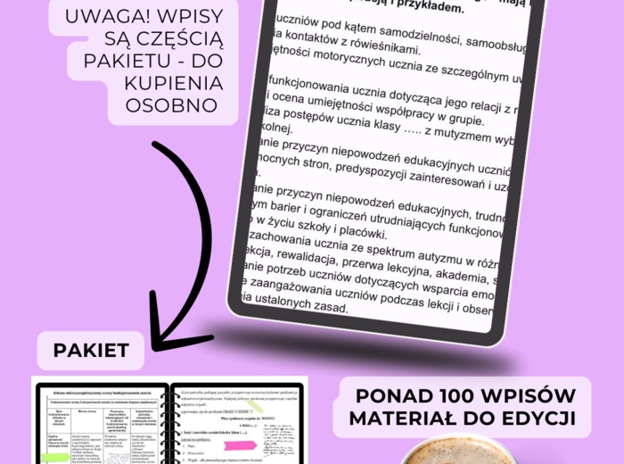 Wpisy do dziennika pedagoga specjalnego