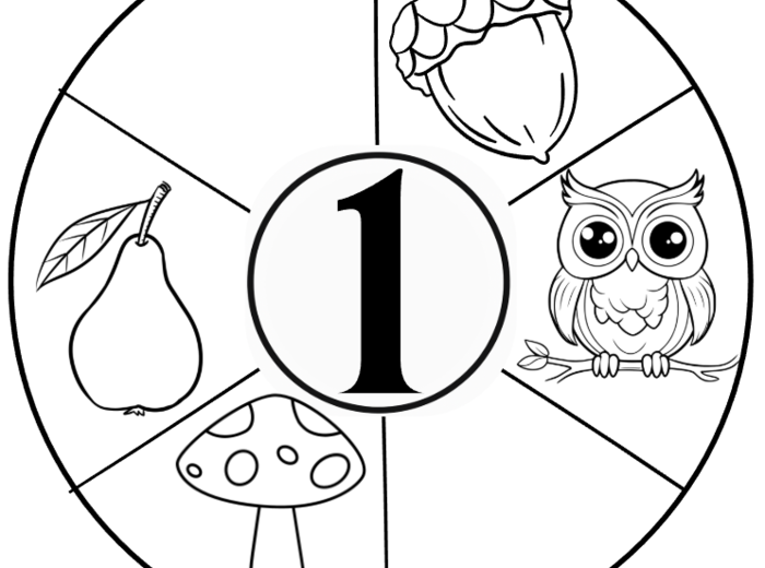 Cyfry  1 - 10  - karty pracy