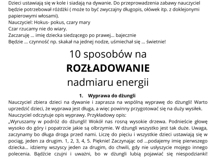 100 SPOSOBÓW NA GRUPĘ PRZEDSZKOLNĄ- zabawy, ćwiczenia, sposoby na wyciszenie i dyscyplinę