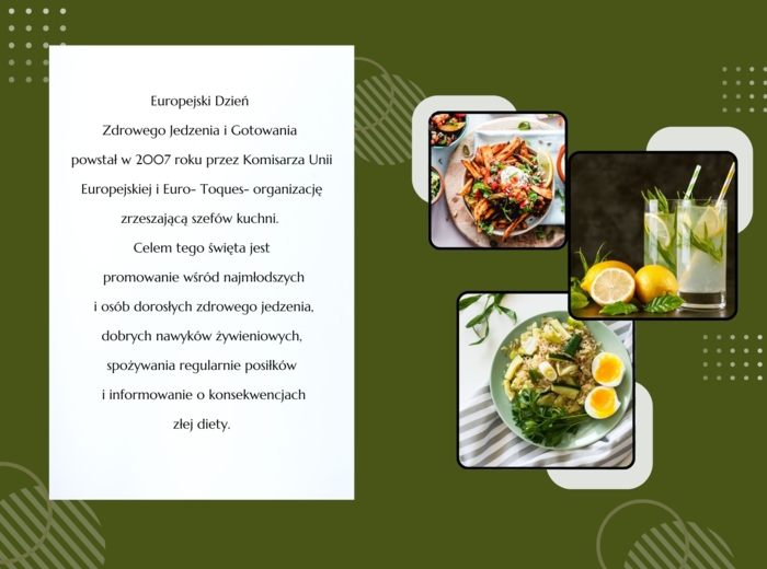 Gazetka "Zdrowe żywienie - Europejski Dzień Zdrowego Jedzenia i Gotowania".