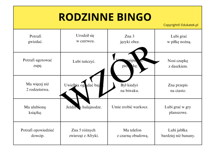 Zabawy na „Dzień Rodziny”, „Dzień Mamy”, „Dzień Taty”, „Dzień Babci i Dziadka” cz. 2 – pomoce dla nauczyciela